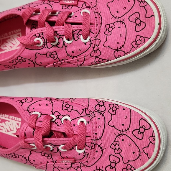 Vans X Hello Kitty Pink And Black Sneakers (Unisex M Size 6, W Size 7.5) - Picture 6 of 11